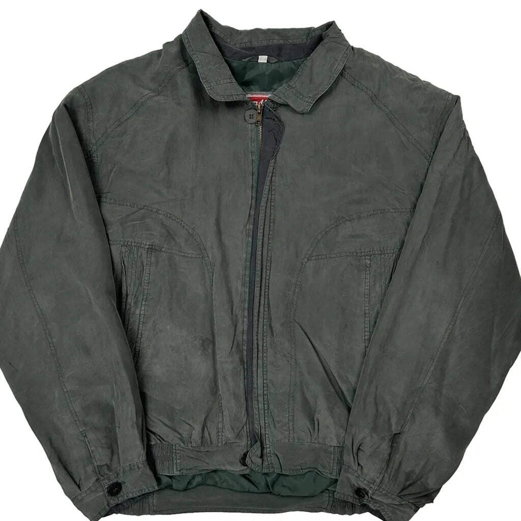 Henry Morell Bomber Jacket - XL Green Cotton image 5