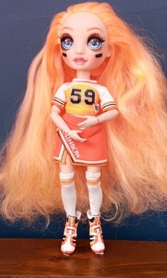 Rainbow High Cheer Poppy Rowan Orange Modepuppe Cheerleader