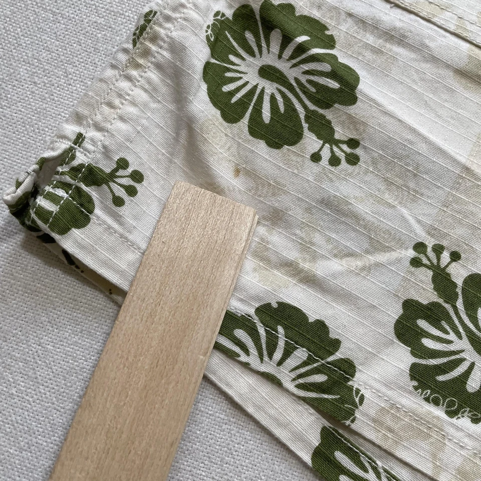 Vintage Ocean Pacific OP Shorts Womens 13 White Green Hibiscus Boardshorts Surf - Image 2 of 4