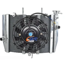 Aluminium Radiator+Fan for 2013-2019 Kawasaki Ninja ZX-6R ZX636