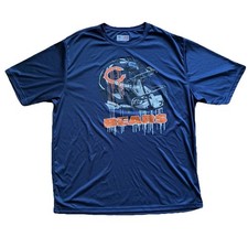 Chicago Bears Performance T-Shirt Size XL Drip 20 Dripping Logo A4 NFL Football