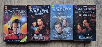 Star Trek - 4x Deutsche ERSTAUSGABEN  Raumschiffrennen Invasion U.S.S. Excalibut
