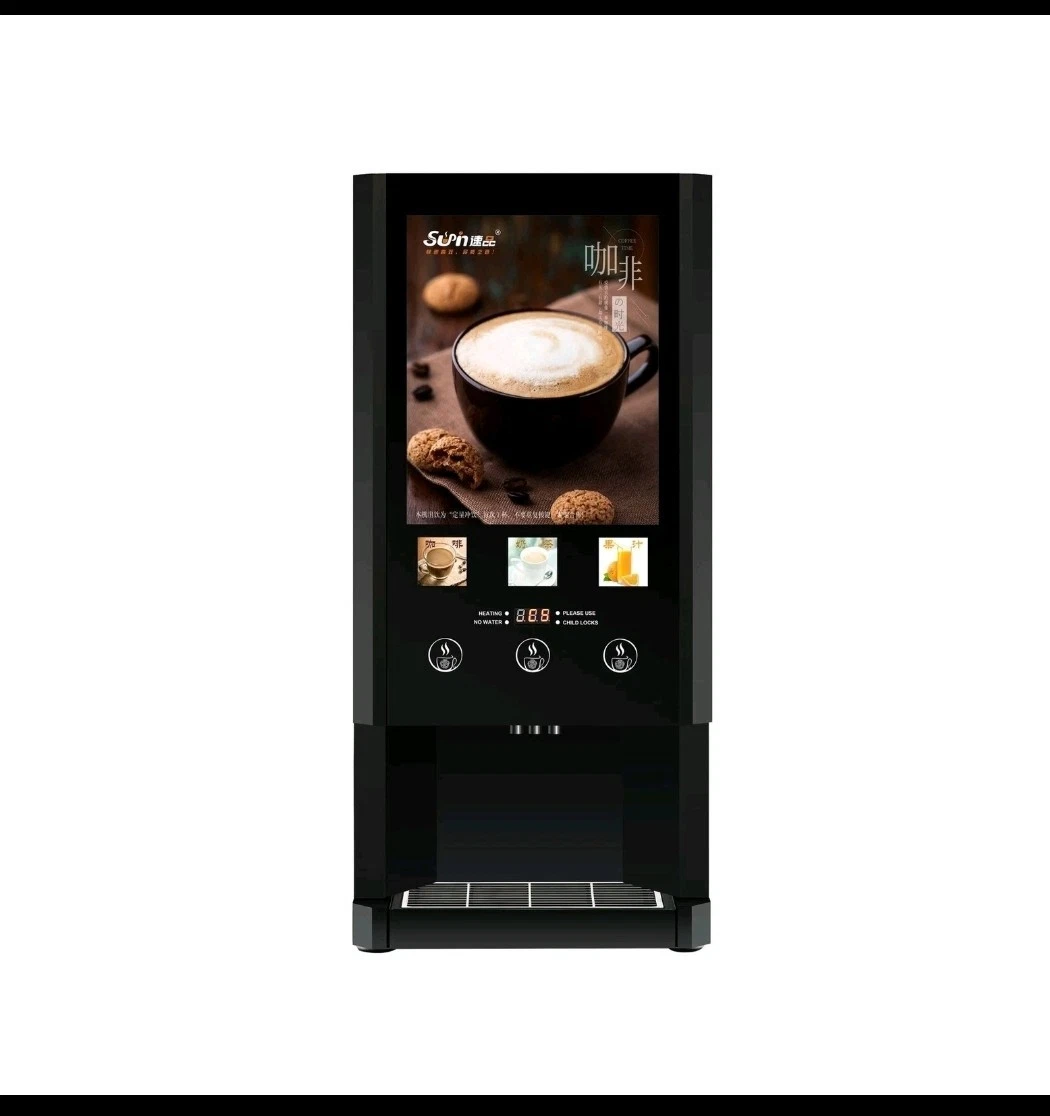Sun Automatic Espresso Cappuccino Machine Black Removable Drip Tray Mixer