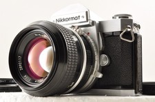 Nikon Nikomat FT Silver Film Camera w/Ai NIKKOR 50mm f1.4 Lens *Exc+5* #3048