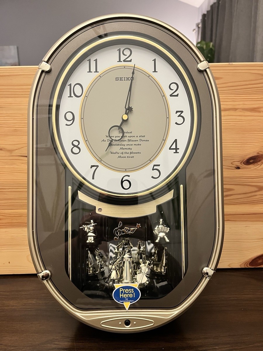 Seiko Melodies in Motion Wall Clock Vintage Model QXM329NR Never