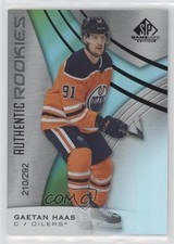 2019 Upper Deck SP Game Used Authentic Rookies Rainbow /292 Gaetan Haas #118 8tn
