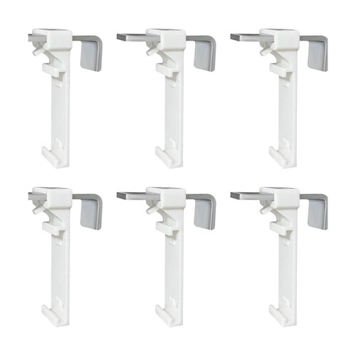 6 Pairs No Drilling Clamp Holders for Roller Blind for Blinds Curtain - Picture 2 of 6