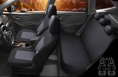 Schonbezüge-Komplettset für Seat Leon 2 1P Bj 2005-12 in Schwarz/Grau FT4 - Bild 2 von 10