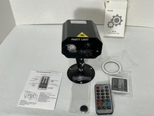 Mini Party Light Laser Projector Multi Color Remote Control Open Box