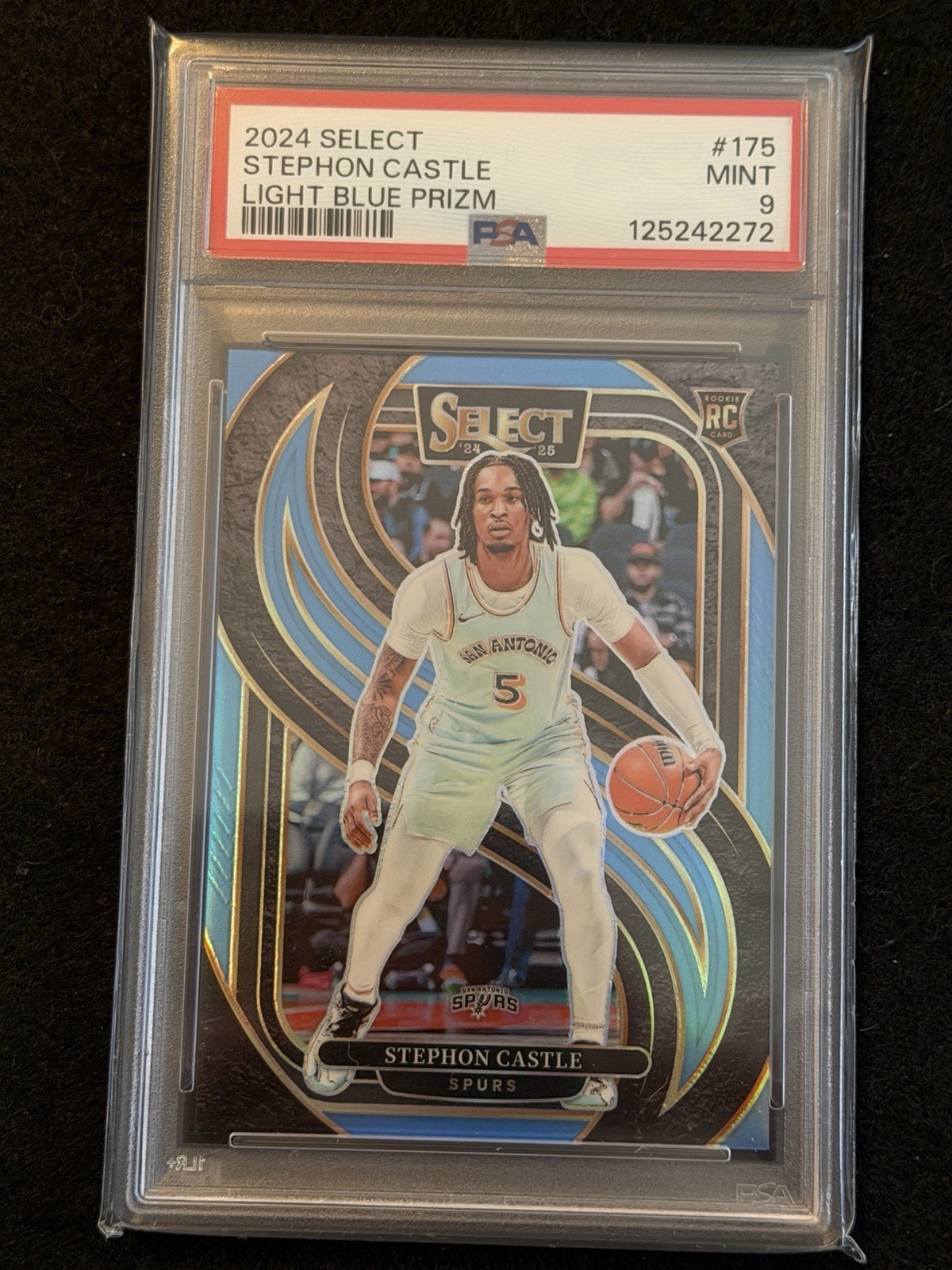 2024-25 Panini Select - Premier Level Stephon Castle  Light Blue Prizm /299 (RC)
