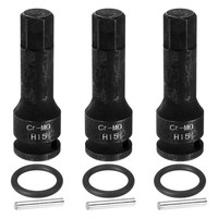 "3-Teilig 1/2\" Antrieb Impact Sechskant-Stecknuss 15Mm FüR CR-MO Stahl"