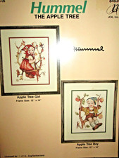 Hummel THE APPLE TREE GIRL  APPLE TREE BOY Cross Stitch Patterns 12x14 84036