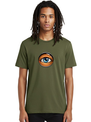 Eye-4 Mens Graphic Tee, 100% Cotton, Casual Summer Wear