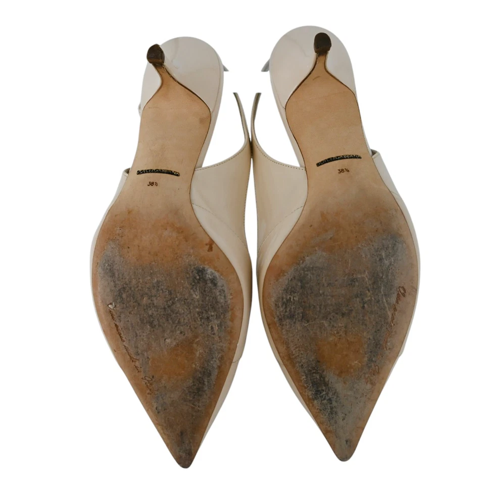 Tacones Dolce & Gabbana de cuero nude para gatito talla 38,5 Foto 4 de 4