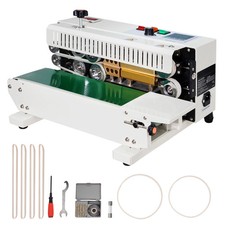 Automatic Horizontal Band Sealer Continuous Bag Sealing Machine 0.02-0.8mm Plast