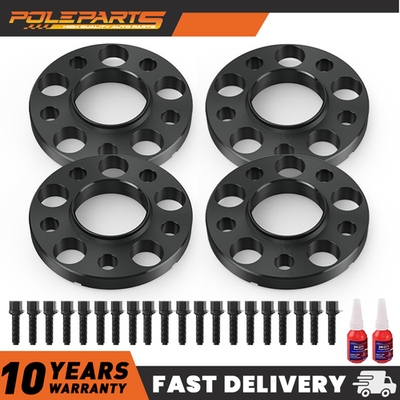 #ad 4PCS 12mmamp;15mm 5x112 Hubcentric Wheel Spacers with Lug Bolts For Benz W203 W204 $59.89