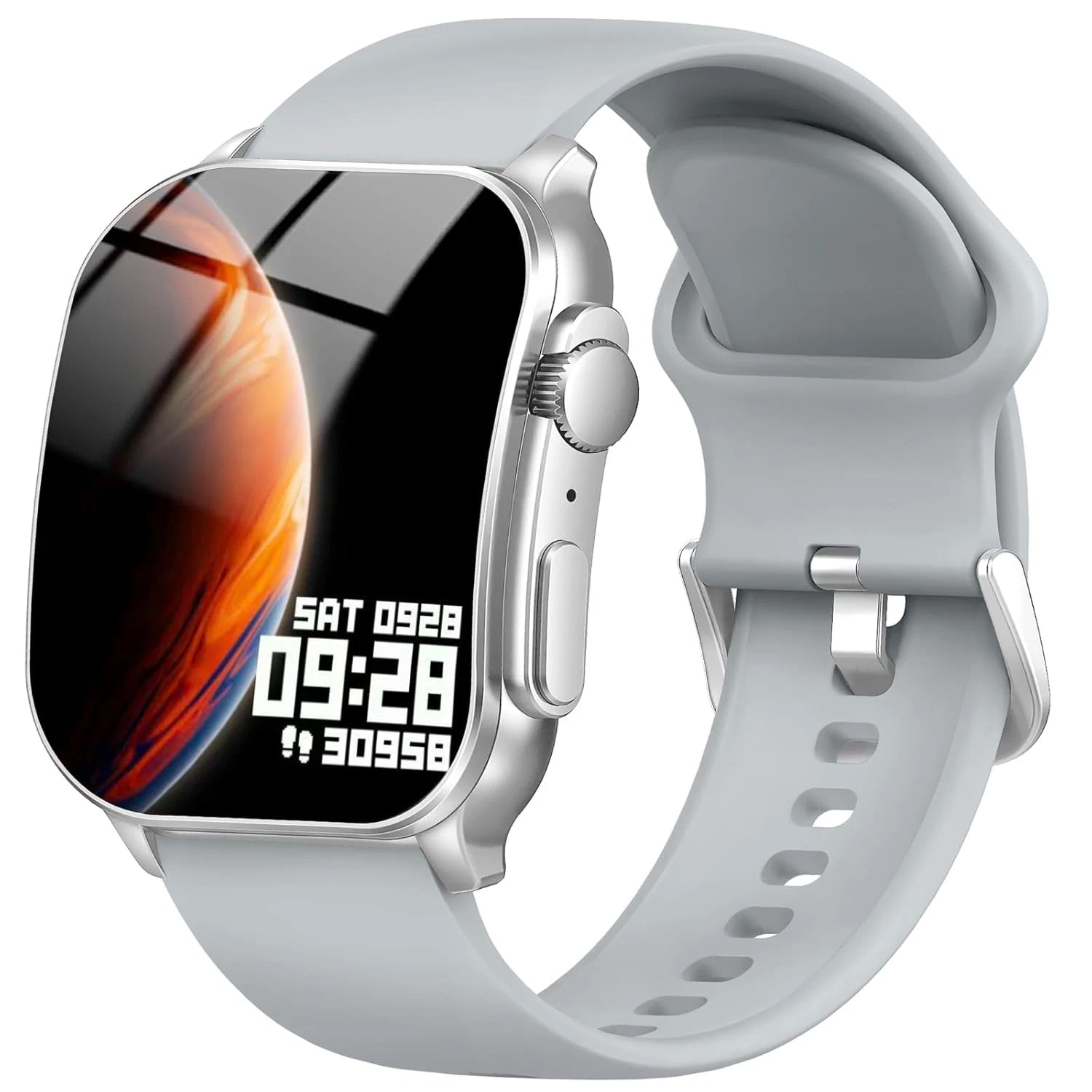 Smart Watch 2.01" AMOLED Curved Touchscreen Fitness Tracker IP68 Waterproof
