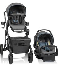 Evenflo Pivot Troop Child Pet Modular Travel System Bluestone Gray Stroller