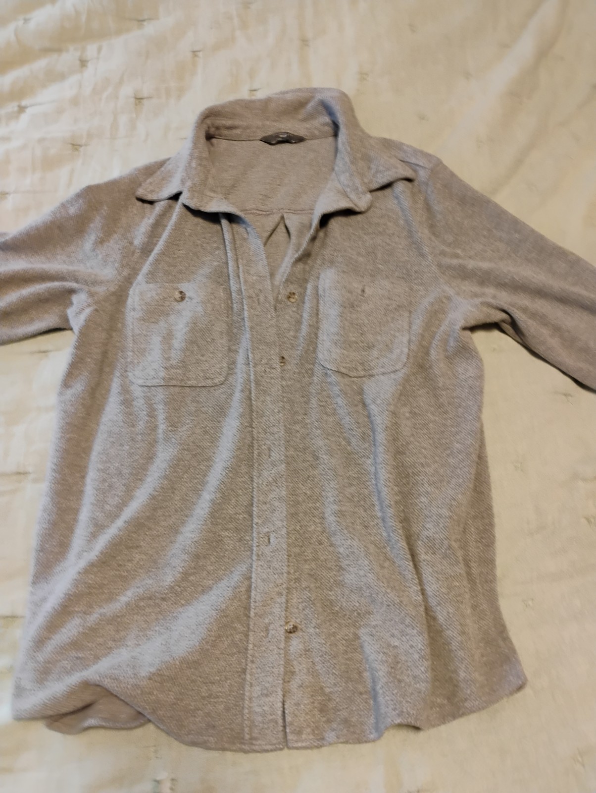 Members Mark Gray Button Down Sweater Women's Siz… - image 1