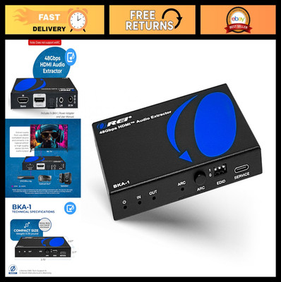 8K HDMI Audio Extractor Converter - UltraHD 4K @ 120Hz, Dolby Digital, SPDIF, 3.