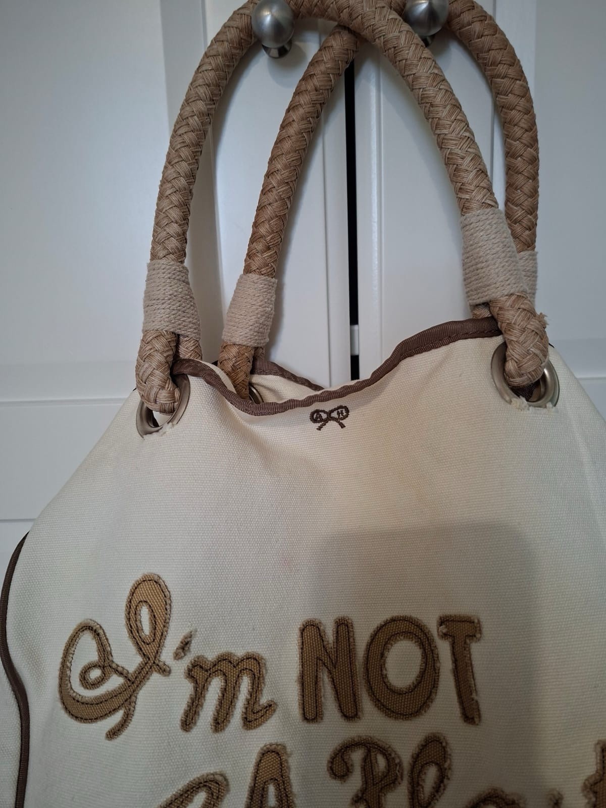Anya Hindmarch “I’m Not A Plastic Bag” Ltd Edition 2007 Canvas Tote collectable image 4