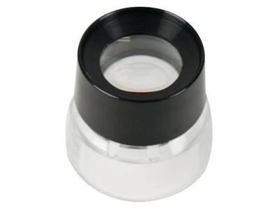 BEZ MARKI Mini magnifier with 10x magnification, 45mm diameter, ideal for detail
