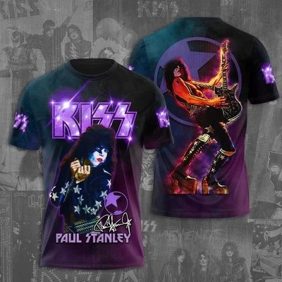 Hot Trend For Fan Paul Stanley in Concert 3D T-shirt All Size S to 5XL BA636