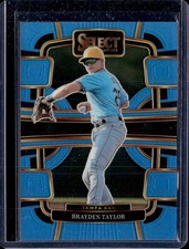 2024 Panini Select Baseball Prizm Brayden Taylor #7 Light Blue 085/199
