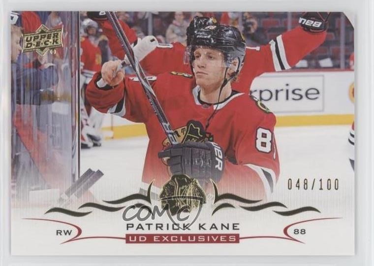 2018-19 Upper Deck UD Exclusives 48/100 Patrick Kane #42 7o1