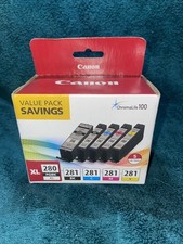 New Genuine Canon PGI-280 XL / CLI-281 5 Color Pack / New in Sealed Box