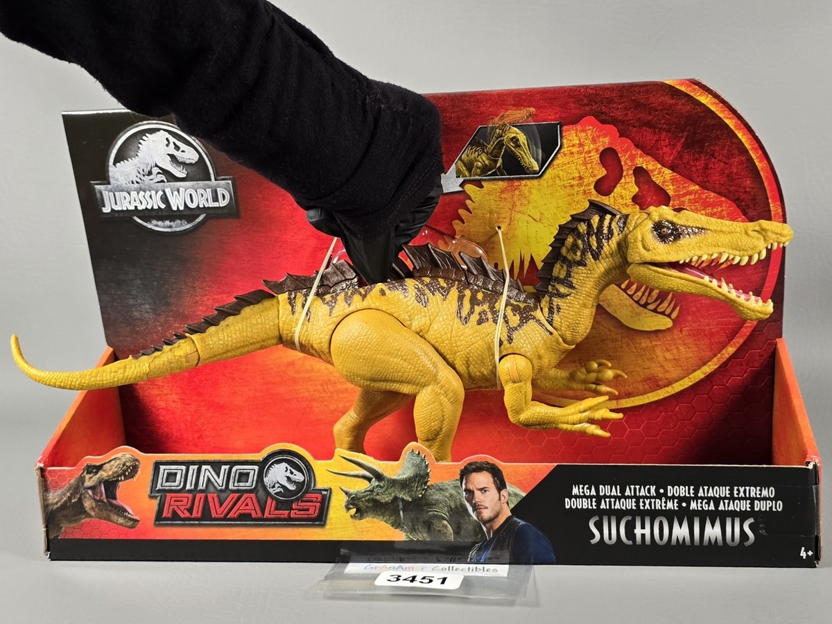山中組み木　ワニ、ライオン　その他2点 Jurassic World Mega Dual Attack SUCHOMIMUS Dino Rivals Action