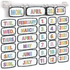 Flip Calendar Bulletin Board Set 59 Date Cards Composition Classroom Decor Co...