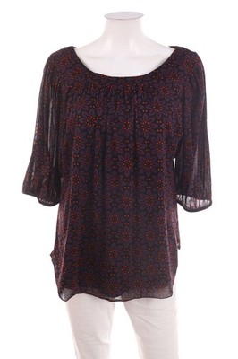 IGNITE BASICS Bluse 3/4-Ärmel Muster S violett schwarz