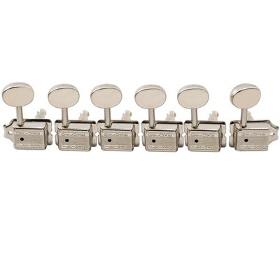 Wilkinson Nickel Vintage Deluxe Guitar Split 6 Inline Machine Heads Tuning Pegs