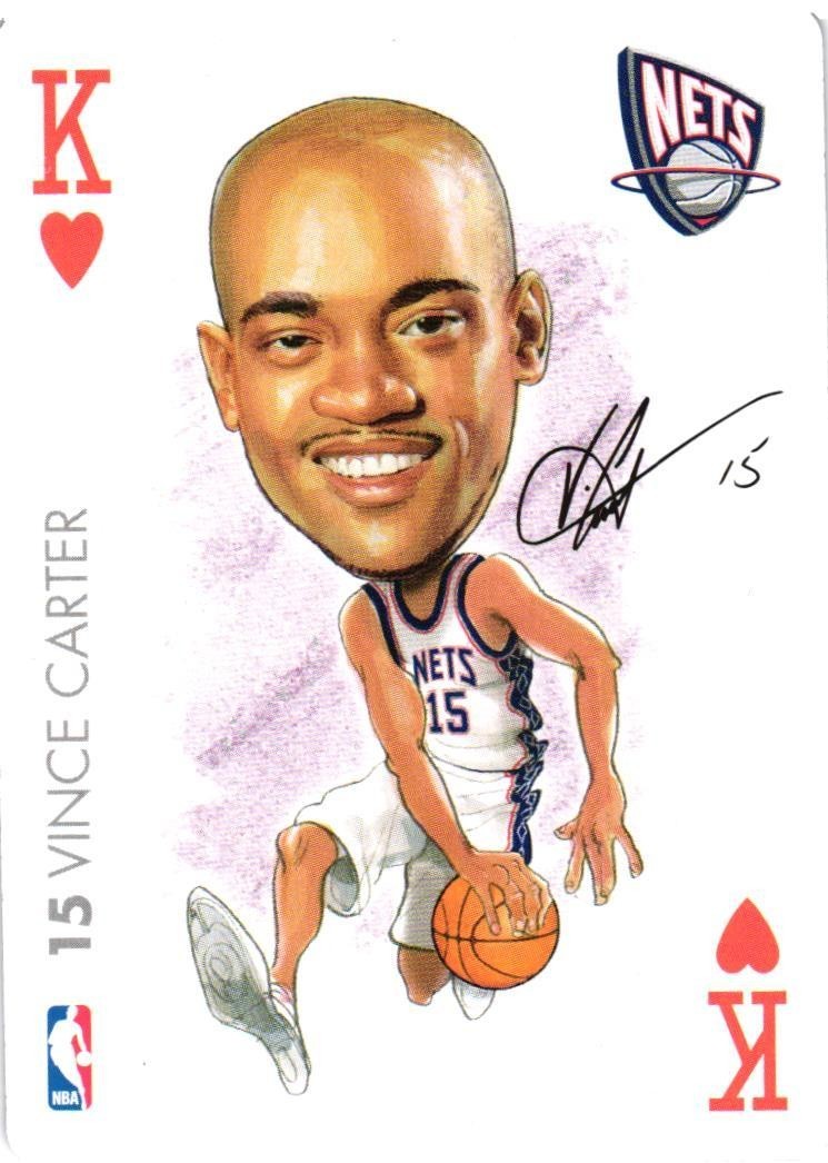 Vince Carter 2004 All-Pro Deal NBA Caricature Playing Card