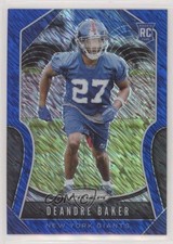 2019 Panini Prizm Rookies Blue Shimmer Prizm 4/10 Deandre Baker #314 ow1