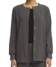 Scrubstar Women's Ethical Fabric Stretch Snap FrontActive Warm Up Scrub Jacket