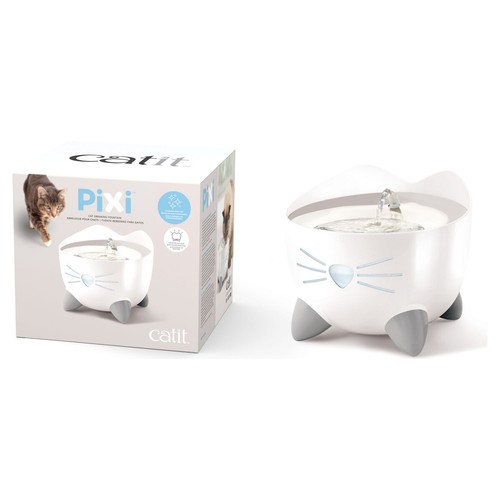 Catit PIXI Trinkbrunnen Edelstahl für Katzen,