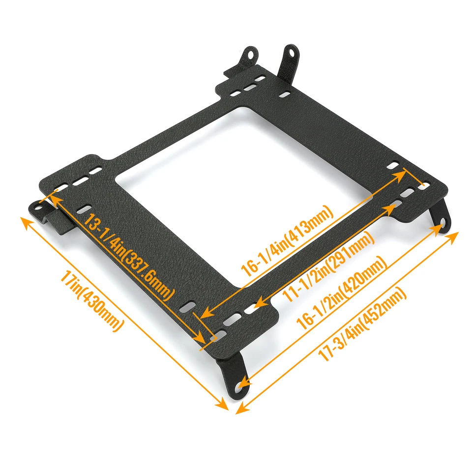 Fit Impreza 93-07 WRX STI GG GD Racing Seat Mounting Brackets Tensile Steel Base - Image 2 of 4