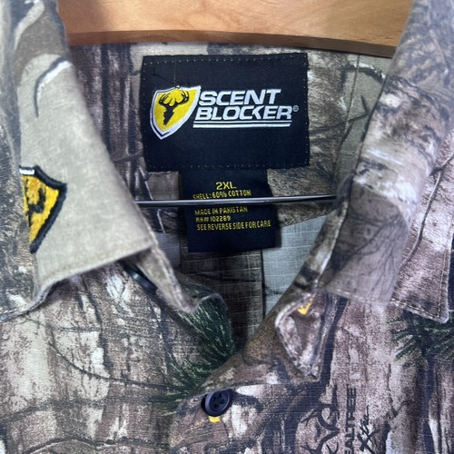 Scent Shield Recon System Layer One Camo Hunting Shirt Mens Size 2XL Real Tree - Picture 3 of 12