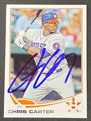 Chris Carter 2013 Topps #HOU-2 ''In Person'' Auto