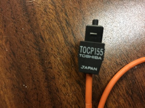 Toshiba TOCP155-1MB Fiber Optic Cable 1.2 FT Long with TOCP155 ...