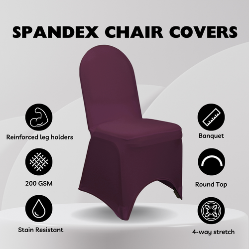Your Chair Covers - 6 Pack Stretch Spandex Banquet Chair Covers - Picture 88 of 348