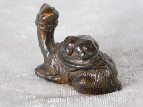 Vintage 1900s Camel Crane Breed Caskets Funeral Advertising Paperweight Figure - Picture 3 of 6