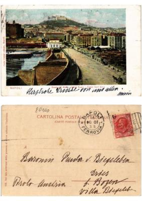 CPA AK NEAPEL Strada del Molo Castel Nuovo Sant Elmo ITALY (533844)