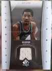 GEORGE GERVIN 2006-07 Upper Deck SP Authentic Fabric. Game worn, Spurs HOFer