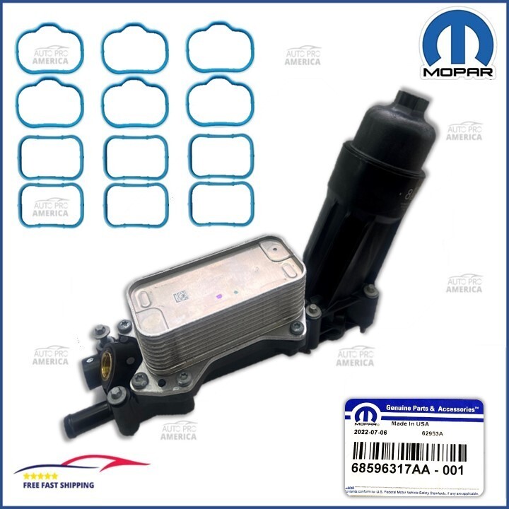 Genuine OEM Mopar 2014-2023 Mopar Engine Oil Filter Housing + 
