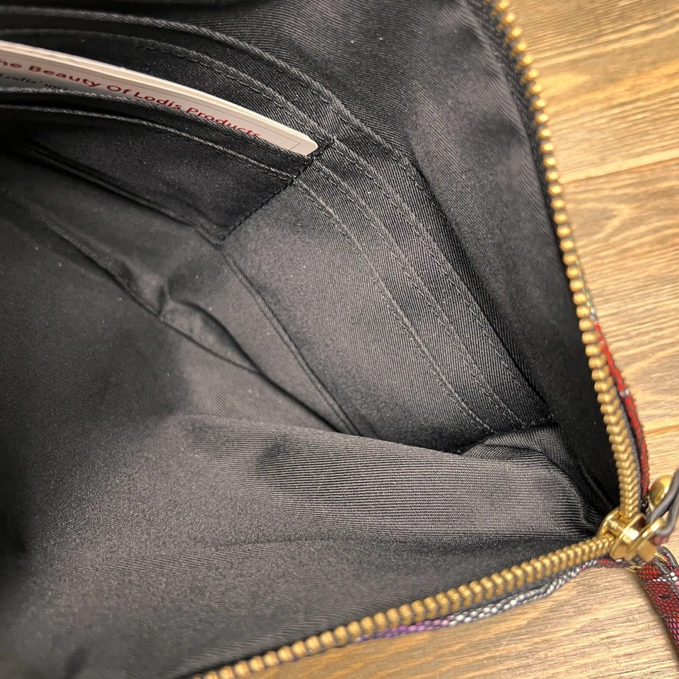 Lodis RFID Cuero Cremallera Bolsa Orquídea Floral Foto 4 de 4