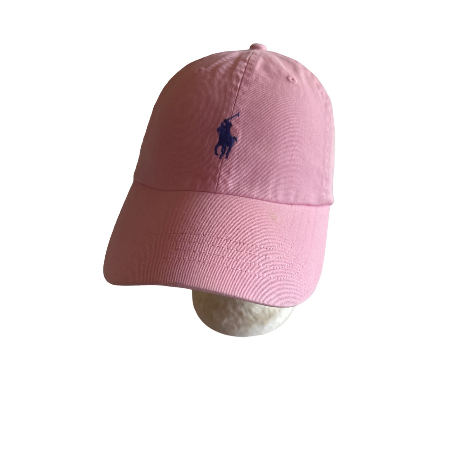 Cappello pony Polo Ralph Lauren rosa blu regolabile