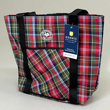 Primrose Schools Plaid Tote Bag Lunch Bag 13" x 12" Red/Green DENNIS UNIFORMS